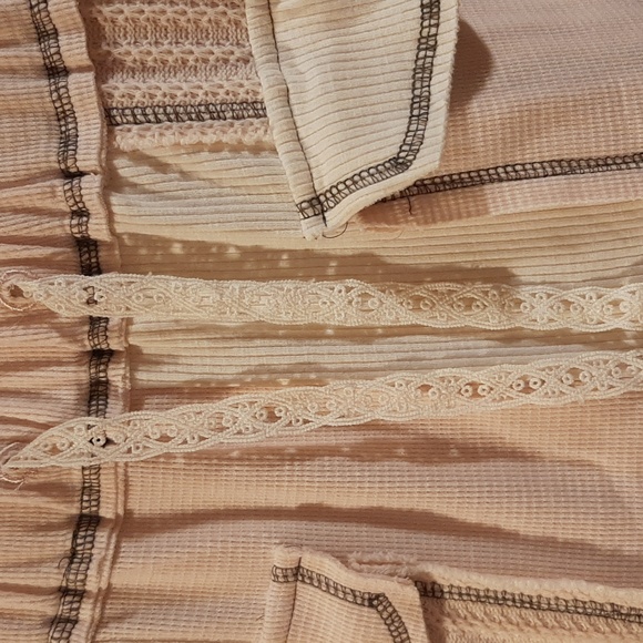 POL Patchwork Pink and Cream Stretchy Joggers (S) - Picture 2 of 6